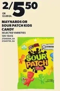 Loblaws Maynards or sour patch kids candy offer