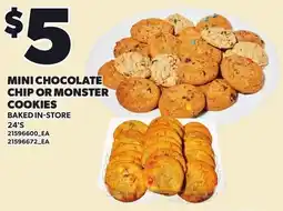 Loblaws Mini chocolate chip or monster cookies offer