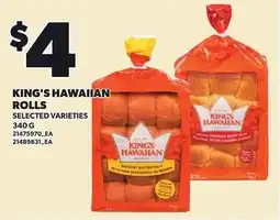 Loblaws King's hawaiian rolls offer