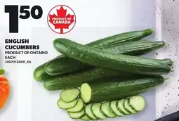 Loblaws English cucumbers offer
