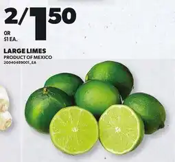 Loblaws Large limes offer