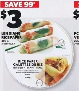 Loblaws Len xiang rice paper offer