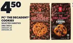 Loblaws Pc the decadent cookies offer