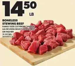 Loblaws Boneless stewing beef offer