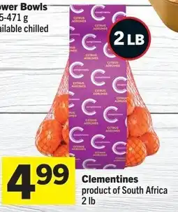 Foodland Clementines product of South Africa offer