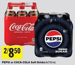 Foodland Pepsi or coca-cola soft drinks offer
