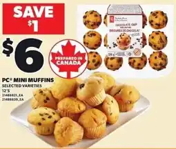 Loblaws Pc mini muffins offer