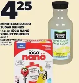 Loblaws Minute maid zero sugar drinks offer