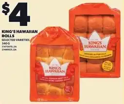 Loblaws King's hawaiian rolls offer