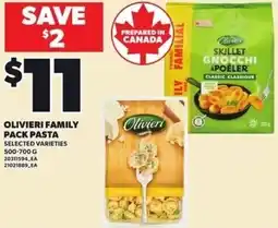 Loblaws Olivieri family pack pasta offer