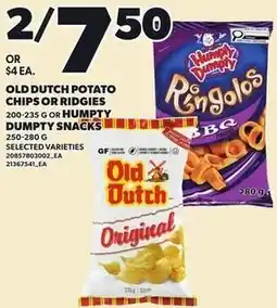 Loblaws Old dutch potato chips or ridgies offer