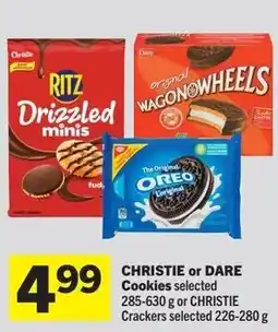 Foodland Christie or dare cookies selected or christie or dare cookies or christie crackers selected offer