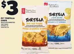 Loblaws Pc tortilla chips offer