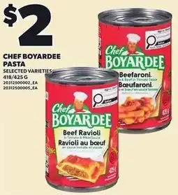 Loblaws Chef boyardee pasta offer