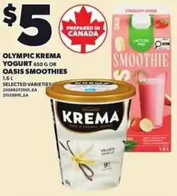 Loblaws Olympic krema yogurt offer