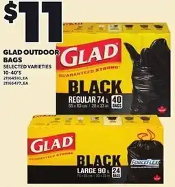 Loblaws Glad outdoor bags offer