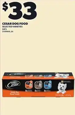 Loblaws Cesar dog food offer