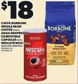 Loblaws Caffe borbone whole bean coffee offer