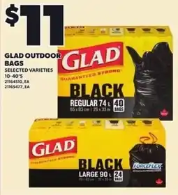 Loblaws Glad outdoor bags offer