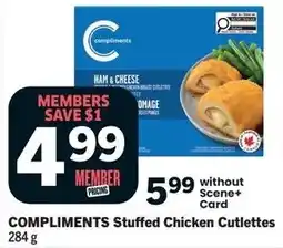 Foodland Compliments stuffed chicken cutlettes offer