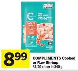 Foodland Compliments cooked or raw shrimp offer