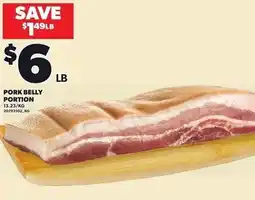 Loblaws Pork belly portion offer