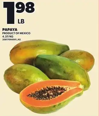 Loblaws Papaya offer