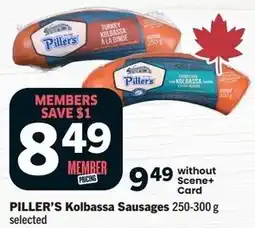 Foodland Piller's kolbassa sausages offer