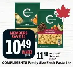Foodland COMPLIMENTS Family Size Fresh Pasta offer