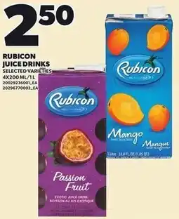 Loblaws Rubicon juice drinks offer
