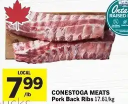 Foodland Conestoga meats pork back ribs offer