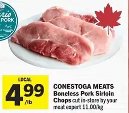 Foodland Conestoga meats boneless pork sirloin chops offer