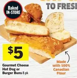 Foodland Gourmet Cheese Hot Dog or Burger Buns offer