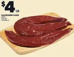 Loblaws Sliced beef liver offer