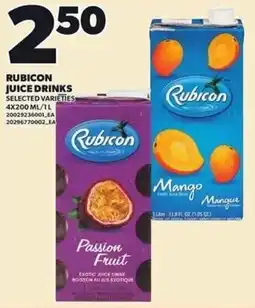 Loblaws Rubicon juice drinks offer