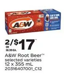 Loblaws A&W Root Beer offer