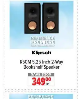 2001 Audio Video KLIPSCH R50M 5.25 Inch 2-Way Bookshelf Speaker offer
