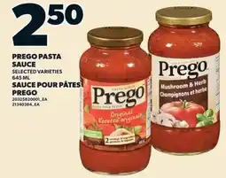 Loblaws Prego pasta sauce sauce pour pates prego offer