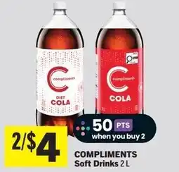 Foodland Compliments soft drinks offer