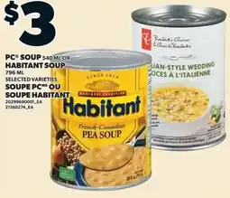 Loblaws Pc soup habitant soup offer