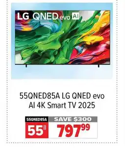 2001 Audio Video LG 55QNED85A QNED evo Al 4K Smart TV 2025 offer