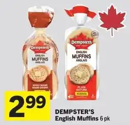 Foodland Dempster's english muffins offer