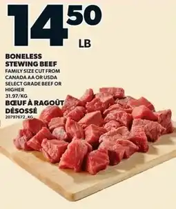 Loblaws Boneless stewing beef offer
