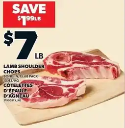 Loblaws Lamb shoulder chops offer
