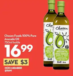 Longo's Chosen Foods 100% Pure Avocado Oil offer