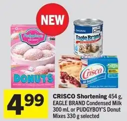 Foodland Crisco shortening, eagle brand condensed milk or pudgyboy's donut mixes offer