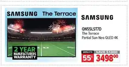 2001 Audio Video SAMSUNG QN55LST7D The Terrace Partial Sun Neo QLED 4K offer