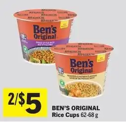 Foodland Ben's original rice cups offer