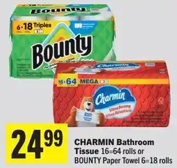 Foodland Charmin bathroom tissue or bounty paper towel offer