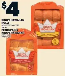 Loblaws King's hawaiian rolls petits pains offer